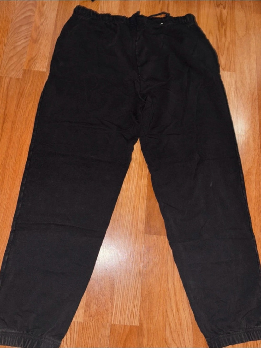 Women’s Black Casual Elastic-Waist Pants